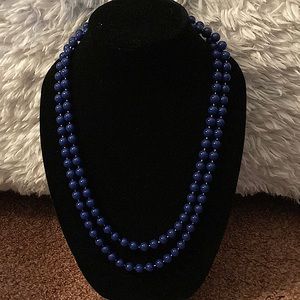 Dark blue necklace